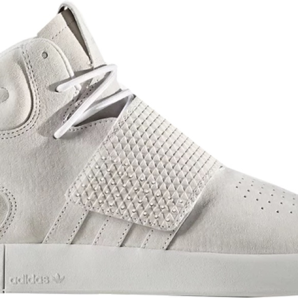 ADIDAS • White High Top Tubular Sneakers • 5.5